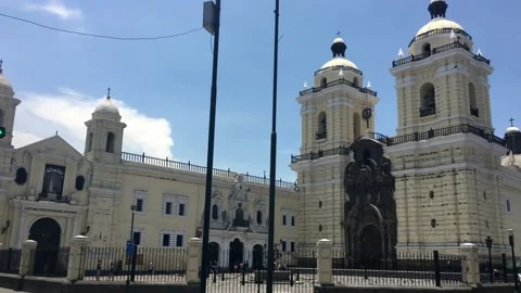 Peru - Lima - Plaza de Armas / San Francisco Catacombs / Center City - #7 Stock Footage 160232178