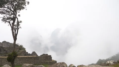 Peru Machu Picchu Clouds Vídeo Stock 86459949