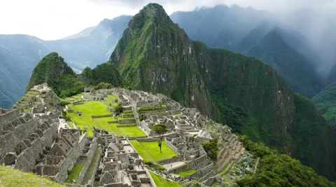 Peru - Machu Picchu - daytime timelapse, time-lapse Stock Footage