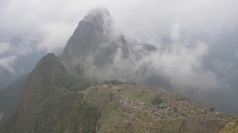 Peru Machu Picchu Mountaind Cloud Video stock 86460257