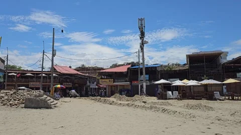 Peru, Máncora – Beach Resort, Pacific Coast, Tropical Hotels [8K] Vídeo Stock 331483946