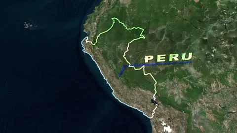 Peru Map Animation Stock Footage 273876458