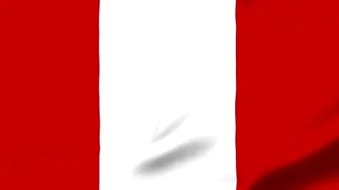 Peru national flag waving in the wind with transparent background 库存影片 343317316