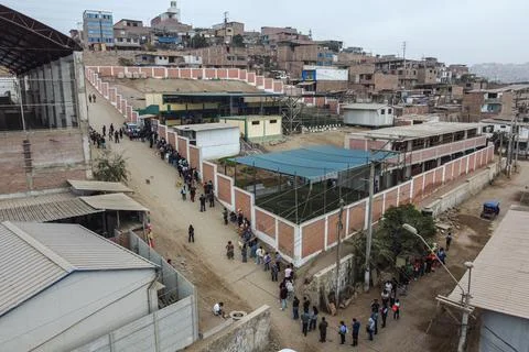 Peru opens polling stations for additional voting day, Lurin - 13 Apr 2026 Stock Photos