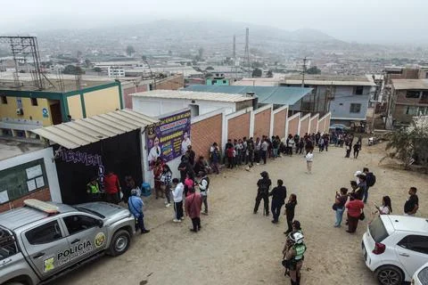 Peru opens polling stations for additional voting day, Lurin - 13 Apr 2026 Stock Photos