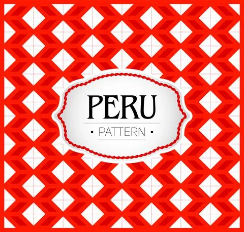 Peru pattern, Background texture and emblem Stock Illustration
