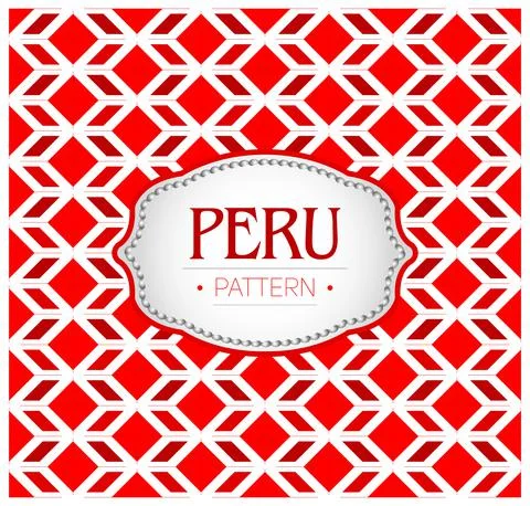 Peru pattern, Background texture and emblem Stock Illustration