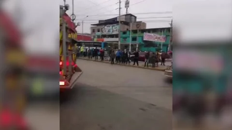 Peru: Petrol station explosion in Peru leaves one dead, 22 injured Stock Footage 276307878