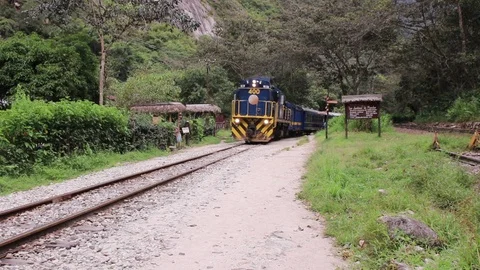 Perù Rail in the Jungle Stock Footage 86761724
