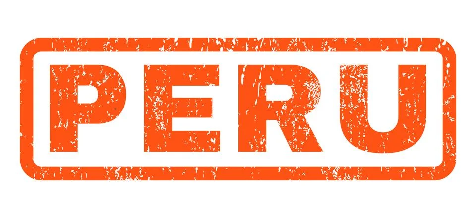 Peru Rubber Stamp Stock Illustration