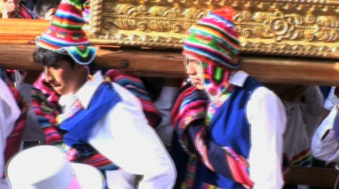 Peru saint carry Stock Footage 266332