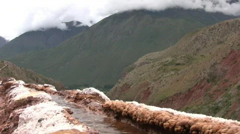 Peru salt mines 库存影片 377327
