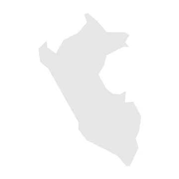 Peru simplified vector map Stock Illustration