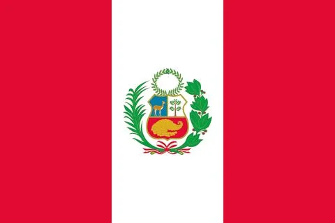 Peru State flag pattern background. Realistic national flag design. Abstrac.. 스톡 일러스트