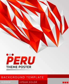 Peru Theme modern vector template illustration Stock Illustration