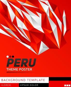 Peru Theme modern vector template illustration Stock Illustration