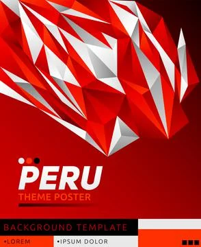 Peru Theme modern vector template illustration Stock Illustration