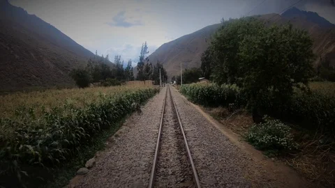 Peru Time lapse  - Train Trip 4K 스톡 동영상 97548030