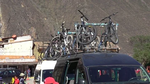 Peru town central square  스톡 동영상 75265662