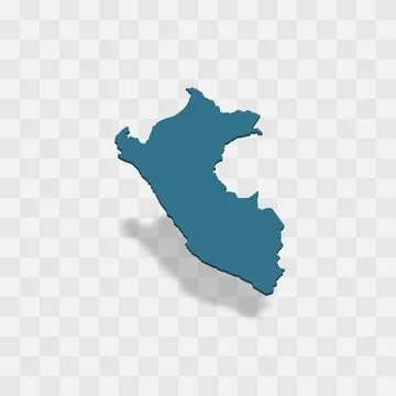 Peru vector map silhouette Stock Illustration