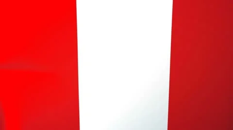 Peru Waving Flag Stock Footage 10762341