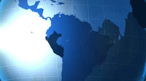 Peru. Zooming into Peru on the globe. Stock Footage 68800191