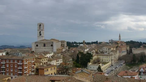 Perugia downtown #2 Video stock 47109864