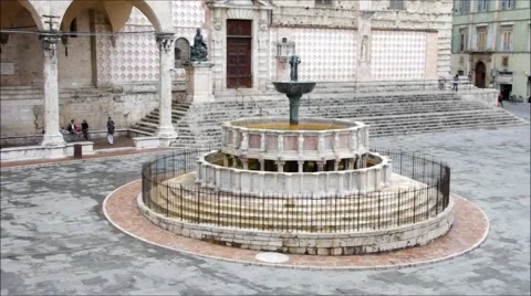 Perugia, the well Stock Footage 58493312