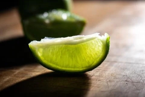 Peruvian acid key lime fruit backlighted Stock Photos