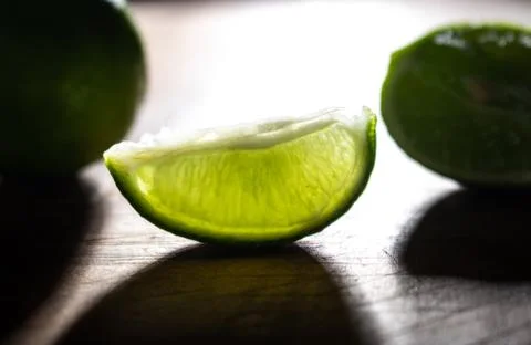 Peruvian acid key lime fruit backlighted Stock Photos