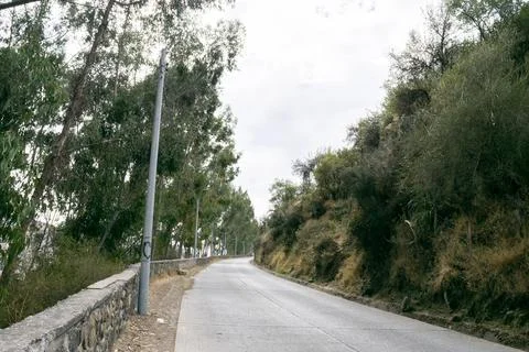 Peruvian Andes Road in Cusco Stock-Fotos