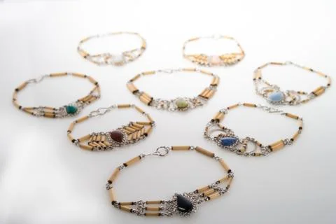Peruvian bracelet collection Foto stock