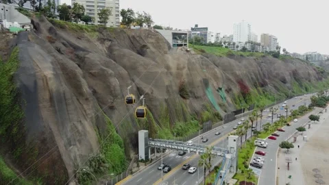 Peruvian Cable Car Vaiven Teleferico Stock Footage 345319751