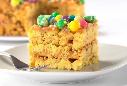 Peruvian cake called turron Stock Photos