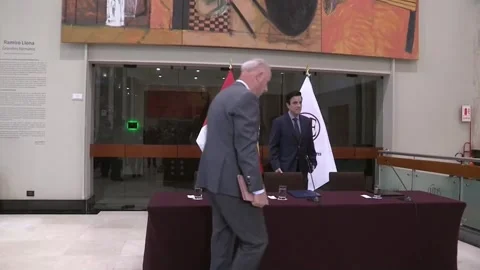 Peruvian candidate for ILO leadership vows to address AI challenges in the world Stock Footage 345368541