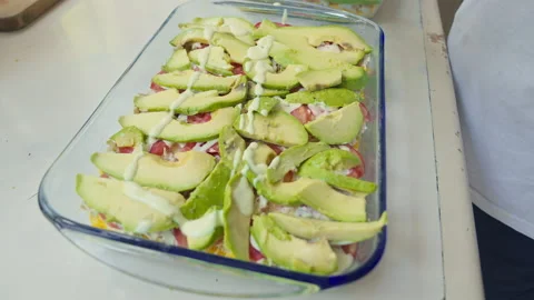 Peruvian Causa Rellena Preparation Stock Footage 338341026