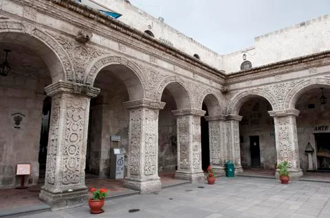 Peruvian Courtyard Stock Photos