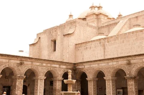 Peruvian Courtyard Stock Photos