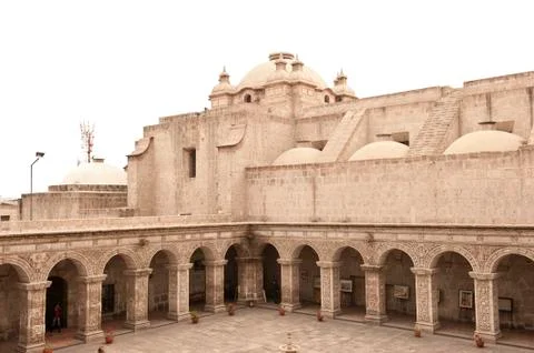 Peruvian Courtyard Stock Photos