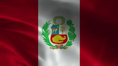 Peruvian Flag Video stock 336903996