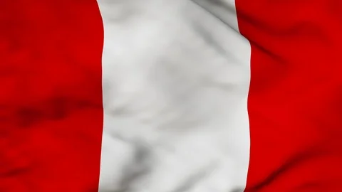 The Peruvian flag waving in the wind Stock Footage 88234337