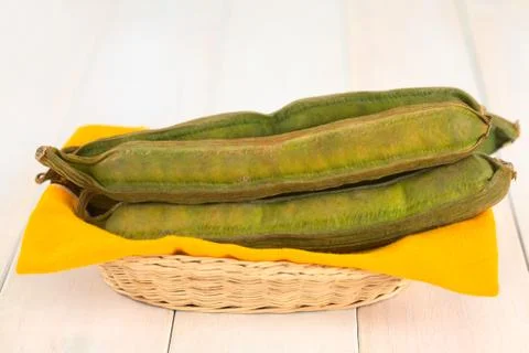 Peruvian fruit called pacay Foto stock