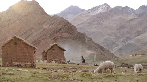 Peruvian girl dancing Stock Footage 81002591