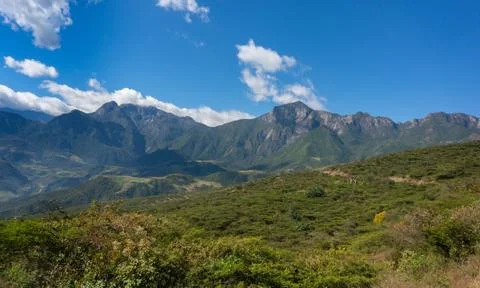 Peruvian highlands Stock Photos