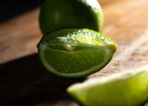 Peruvian key lime close up fruit Stock Photos