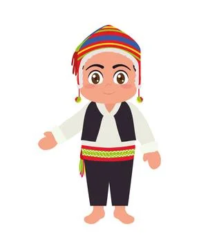 Peruvian man design Stock Illustration
