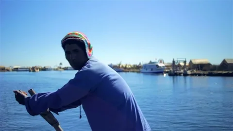 Peruvian paddling 스톡 동영상 75171848