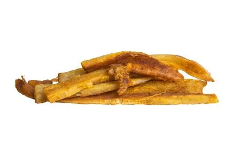 Peruvian squid isolated on a white background . Snack Fish to beer. Close up Stock Photos
