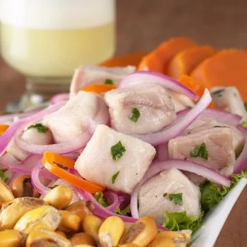 Peruvian-style ceviche Stock Photos