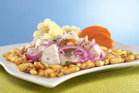 Peruvian-style ceviche Stock Photos
